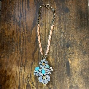 J. Crew Gold-Tone Hanging Pendant Statement Necklace